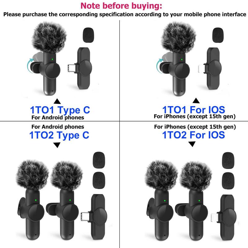 Portable Wireless Lavalier Microphone