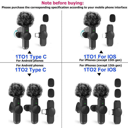 Portable Wireless Lavalier Microphone