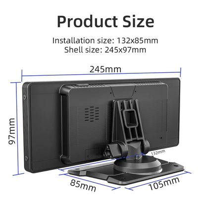 10.26 Inch Car Monitor Wireless Carplay /Android-Auto 