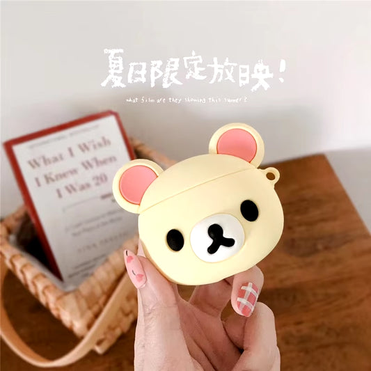 Cute Cartoon Bear/Rabbit Silicone Protector Case for Apple Airpods