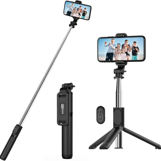 Extendable Selfie Stick Tripod with Wireless Remote